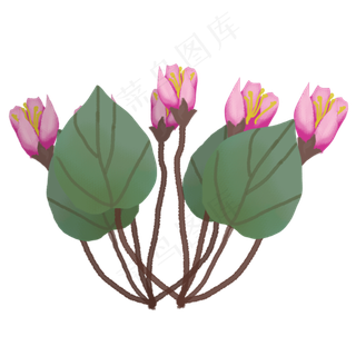 春天花卉png素材