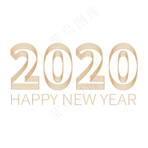 元旦新年金色2020