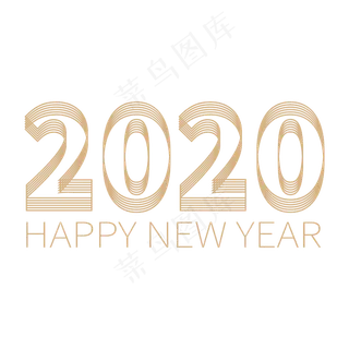 元旦新年金色2020