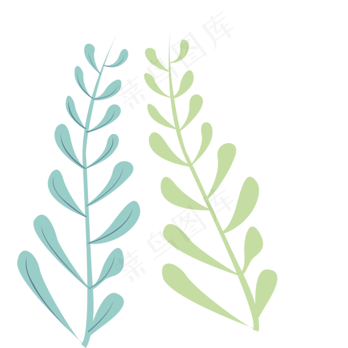 植物绿色春季植物(2000X2000(DPI:300))psd模版下载