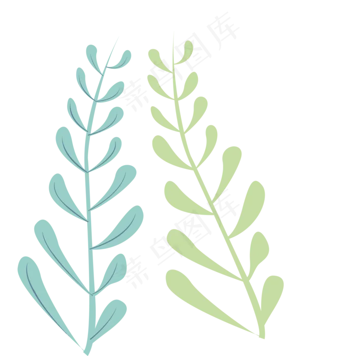 植物绿色春季植物(2000X2000(DPI:300))psd模版下载