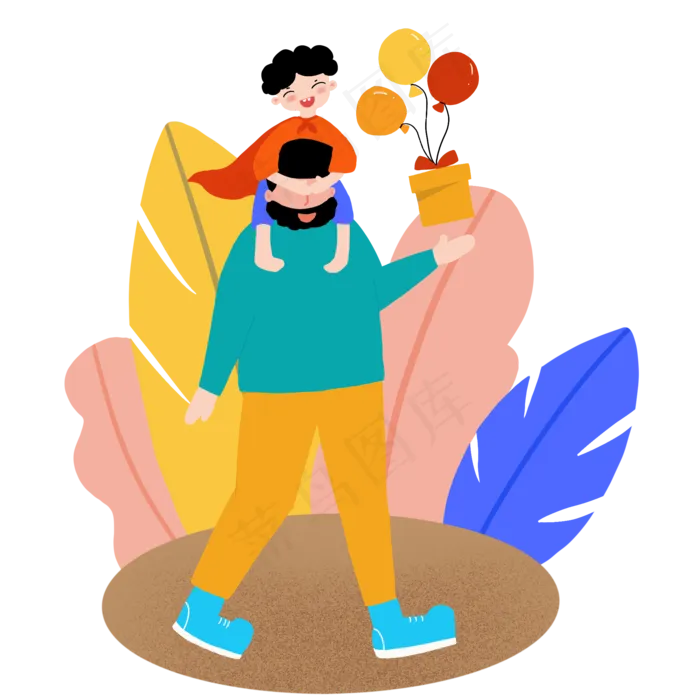 父爱如山父亲节(2048X2048(DPI:300))psd模版下载