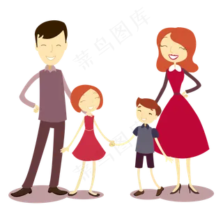 一家人开心的庆祝父亲节PNG素材