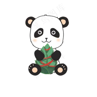 可爱小熊抱粽子 可爱小熊抱粽子