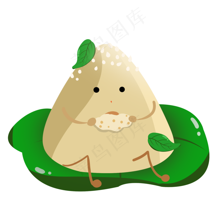 端午节粽子装饰插图