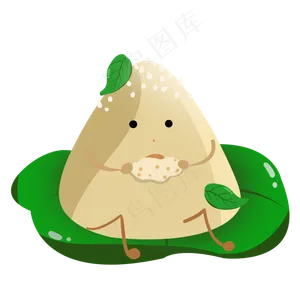 端午节粽子装饰插图