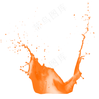果汁橙汁飞溅,免抠元素