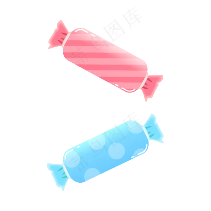 小清新可爱糖果,免抠元素(2953*2953px 300 dpi )ai矢量模版下载