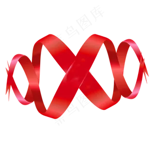 红色七一八一建党节红色螺旋飘带