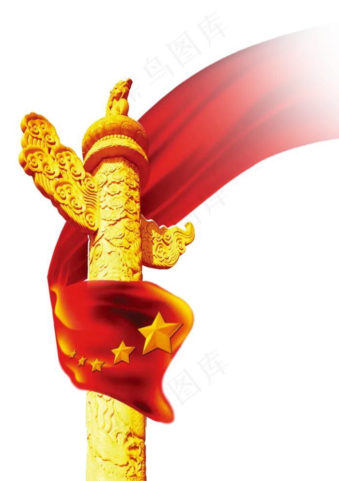 七一建党节华表素材,免抠元素