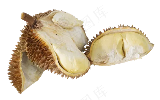掰开榴莲水果