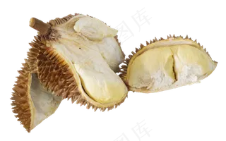 掰开榴莲水果