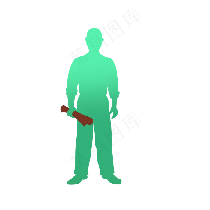 手拿图纸的工程师形象(2000X2000(DPI:300))psd模版下载