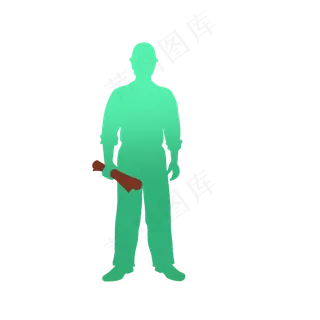 手拿图纸的工程师形象