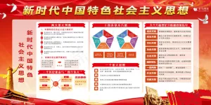 十九大新时代新思想新目标新征程党建展板