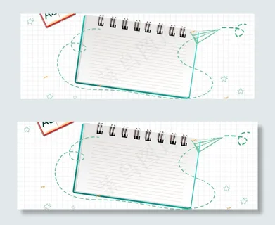 扁平简约学习用品banner 扁平简约学习用品banner