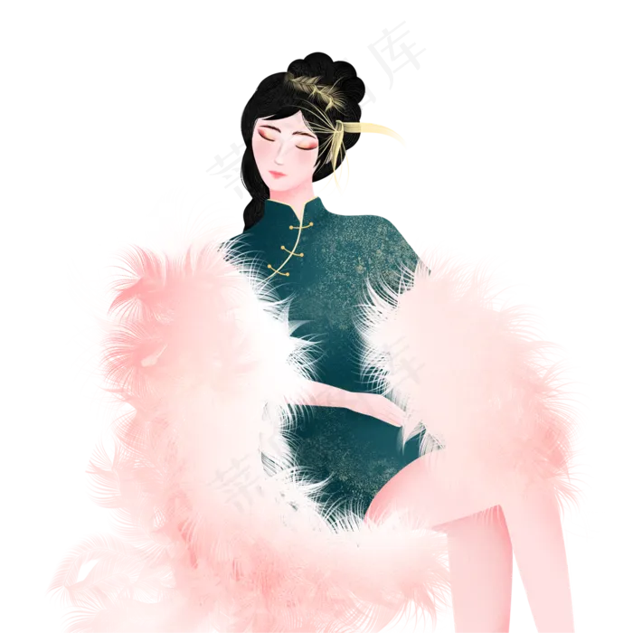 老上海民国风情女人