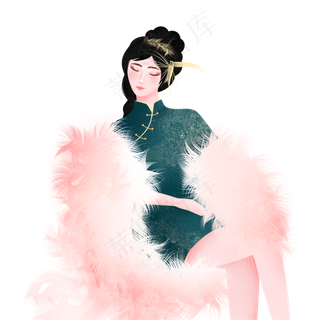 老上海民国风情女人