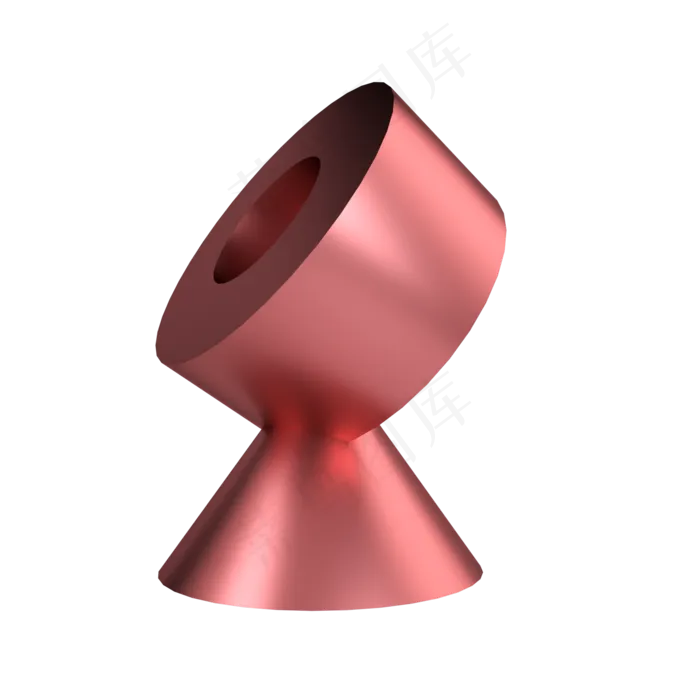 玫瑰金质感立体几何组合装饰(2000X2000(DPI:300))psd模版下载