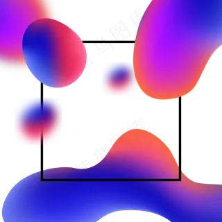 618彩色流体渐变618炫彩流