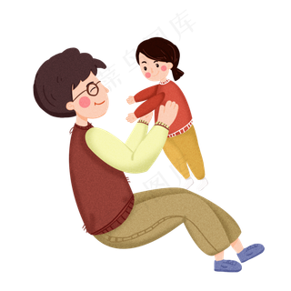 父亲节创意矢量元素