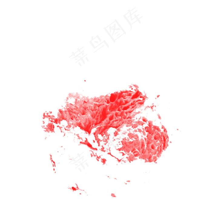 水彩红色溅起水花泼墨(2000X2000(DPI:300))psd模版下载