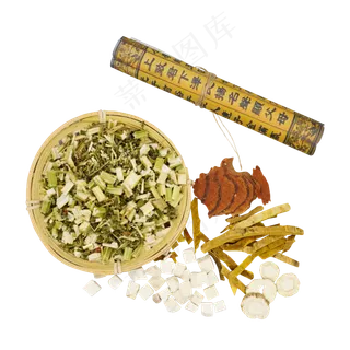 中药材料书籍,免抠元素