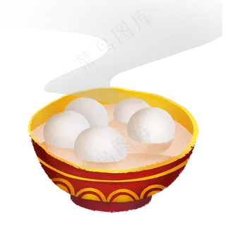 中国传统节日元宵节汤圆,免抠元素