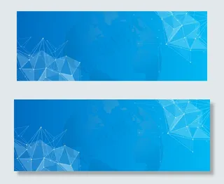 金融商务几何地球banner