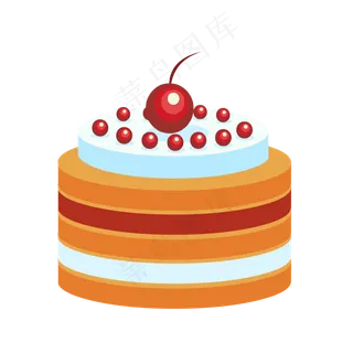 水果可口圆形蛋糕