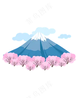 日本的富士山,免抠元素