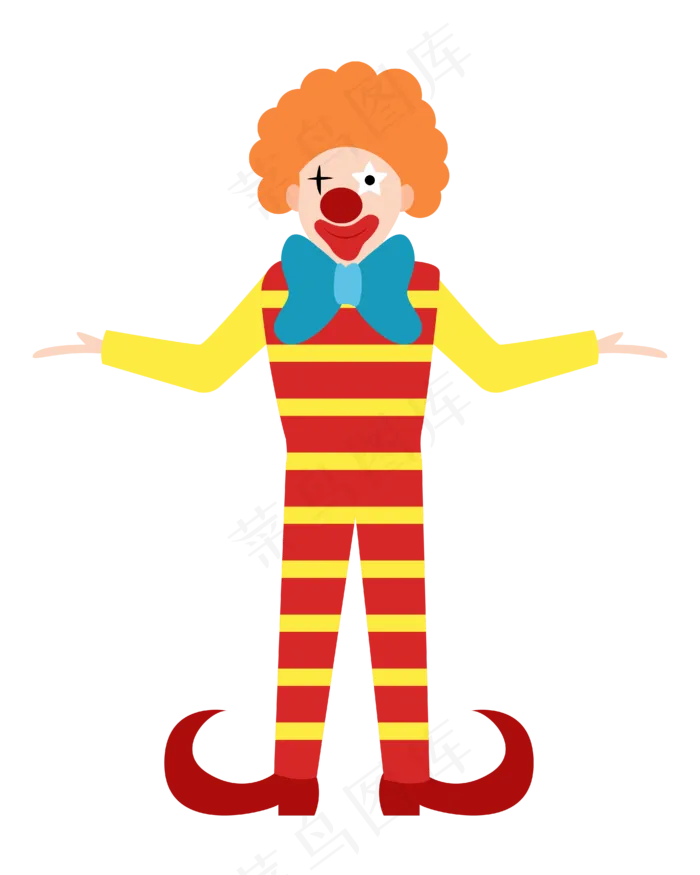矢量卡通彩色小丑(4167*5208px 300 dpi )ai矢量模版下载