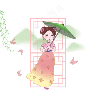 谷雨漂亮的小女孩