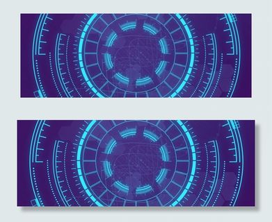 黑色星期五紫色酷炫banner