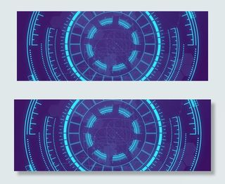 黑色星期五紫色酷炫banner