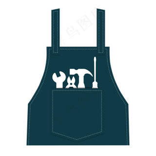 墨绿色工人围裙