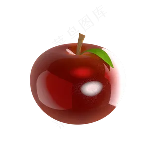 红苹果素材c4d苹果