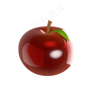 红苹果素材c4d苹果