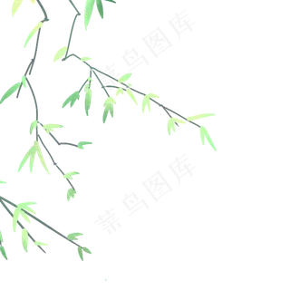 春天发芽的树枝下载