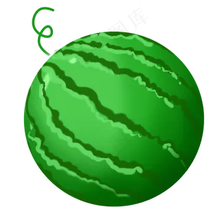 绿色的西瓜水果