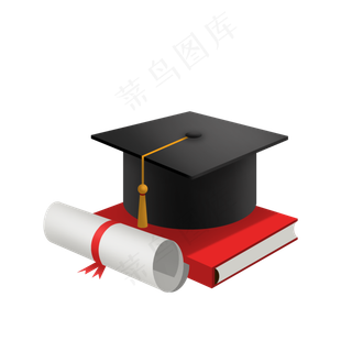 免扣卡通毕业博士帽,免抠元素