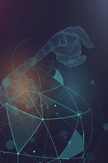 人工智能蓝色科幻纹理 人工智能蓝色科幻纹理