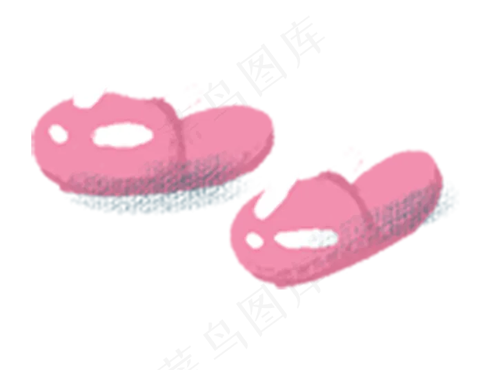 粉色拖鞋(960X736(DPI:300))psd模版下载