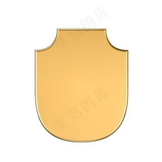 315金属大气质感盾牌PNG元素