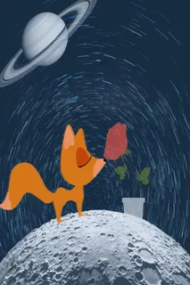梦幻童话小狐狸玫瑰花斗转星移星球 梦幻童话小狐狸玫瑰花斗转星移星球
