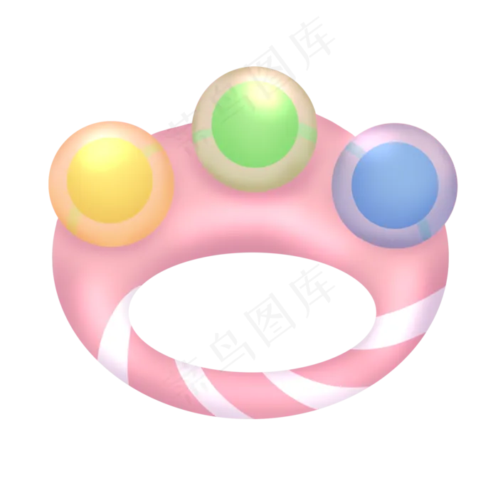 唯美粉色摇铃(2000X2000(DPI:300))psd模版下载