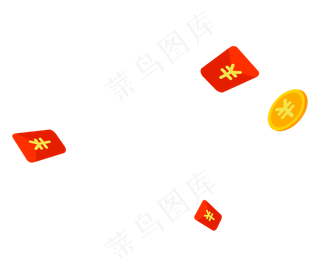 红包金币购物,免抠元素