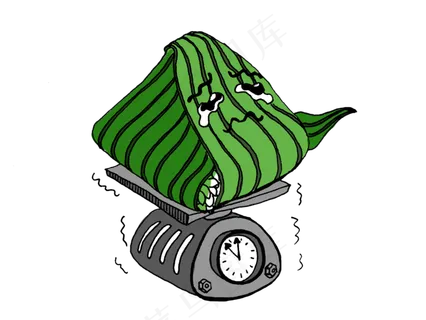 端午节称重的粽子