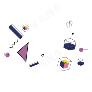 个性孟菲斯创意装饰图案 个性孟菲斯创意装饰图案