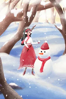 二十四节气冬至冬季风景